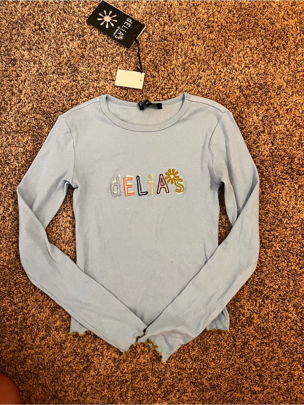 delia*s for Target Light Blue Long Sleeve Tee